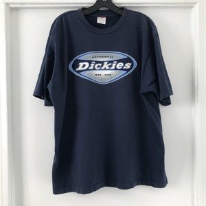 MENS LARGE BLUE DICKIES BRAND T-SHIRT 100% COTTON